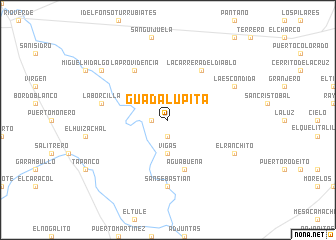 map of Guadalupita