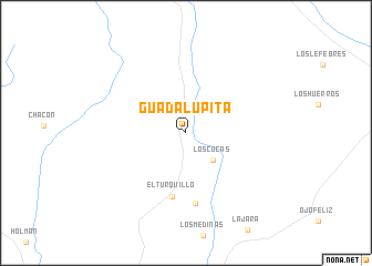 map of Guadalupita