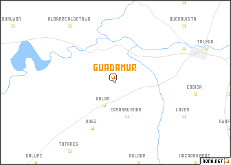 map of Guadamur