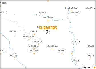 map of Guadañas