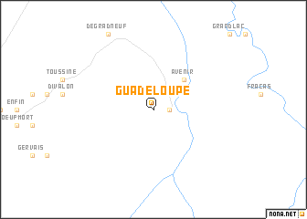 map of Guadeloupe