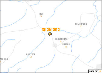 map of Guadiana