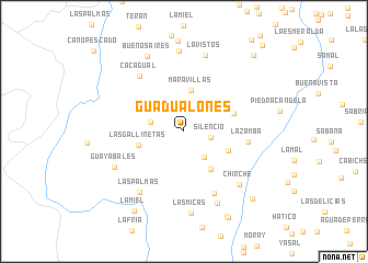 map of Guadualones