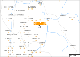 map of Guadual