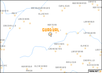 map of Guadual