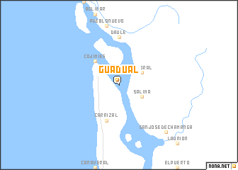 map of Guadual