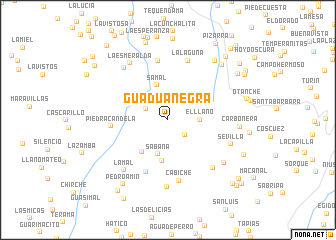 map of Guadua Negra