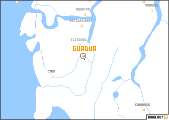 map of Guadua