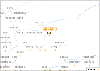 map of Guagno