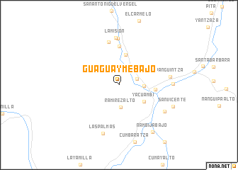 map of Guaguayme Bajo