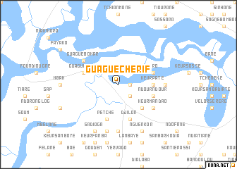 map of Guagué Chérif