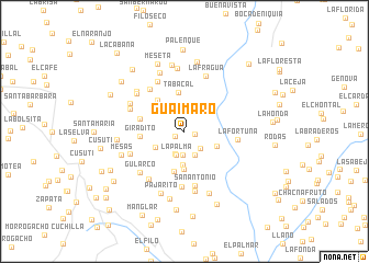 map of Guáimaro