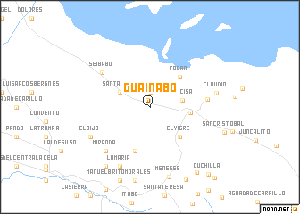 map of Guainabo