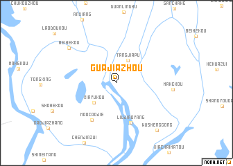 map of Guajiazhou