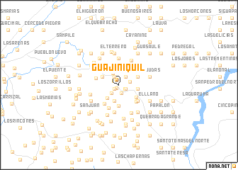map of Guajiniquil