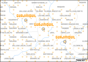 map of Guajiniquil