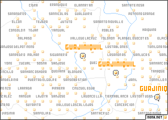 map of Guajiniquil