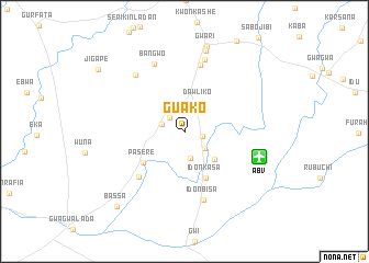map of Guako