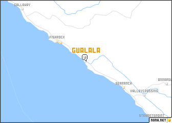 map of Gualala