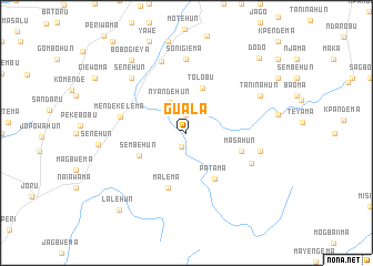 map of Guala