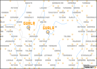 map of Guala