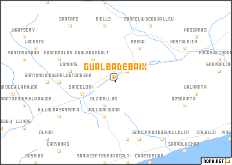 map of Gualba de Baix