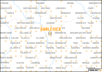 map of Gualcixce