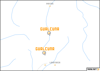 map of Gualcuna