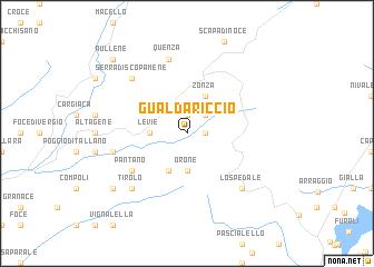 map of Gualdariccio