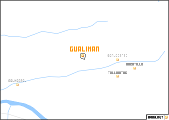 map of Gualimán