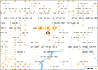 map of Gualiqueme