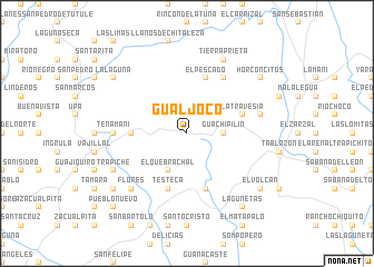 map of Gualjoco