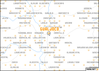 map of Gualjoco