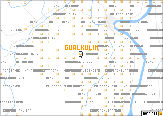 map of Gual Kulim