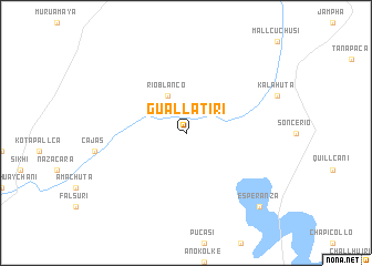 map of Guallatiri