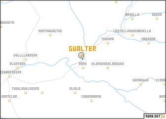 map of Gualter