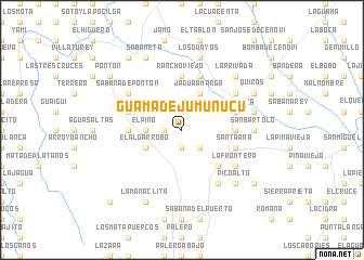 map of Guama de Jumunucú