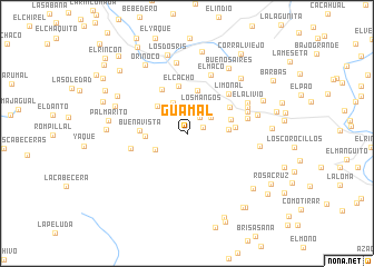 map of Guamal