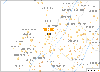 map of Guamal