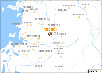 map of Guamal