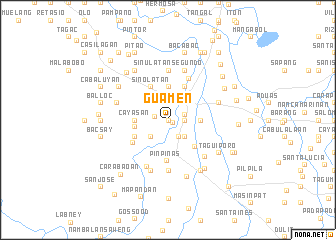 map of Guamen
