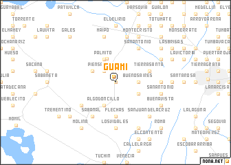 map of Guamí