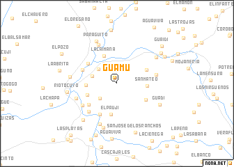 map of Guamú