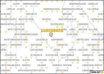 map of Guanábana