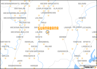 map of Guanábana