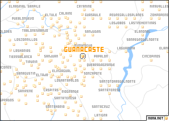 map of Guanacaste