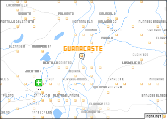 map of Guanacaste