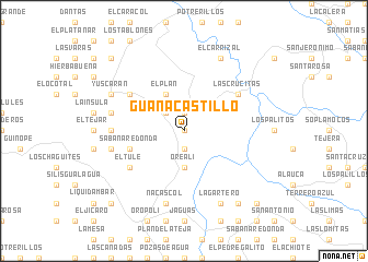 map of Guanacastillo