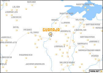 map of Guanaja