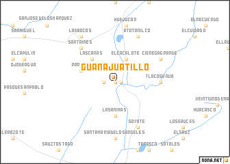 map of Guanajuatillo